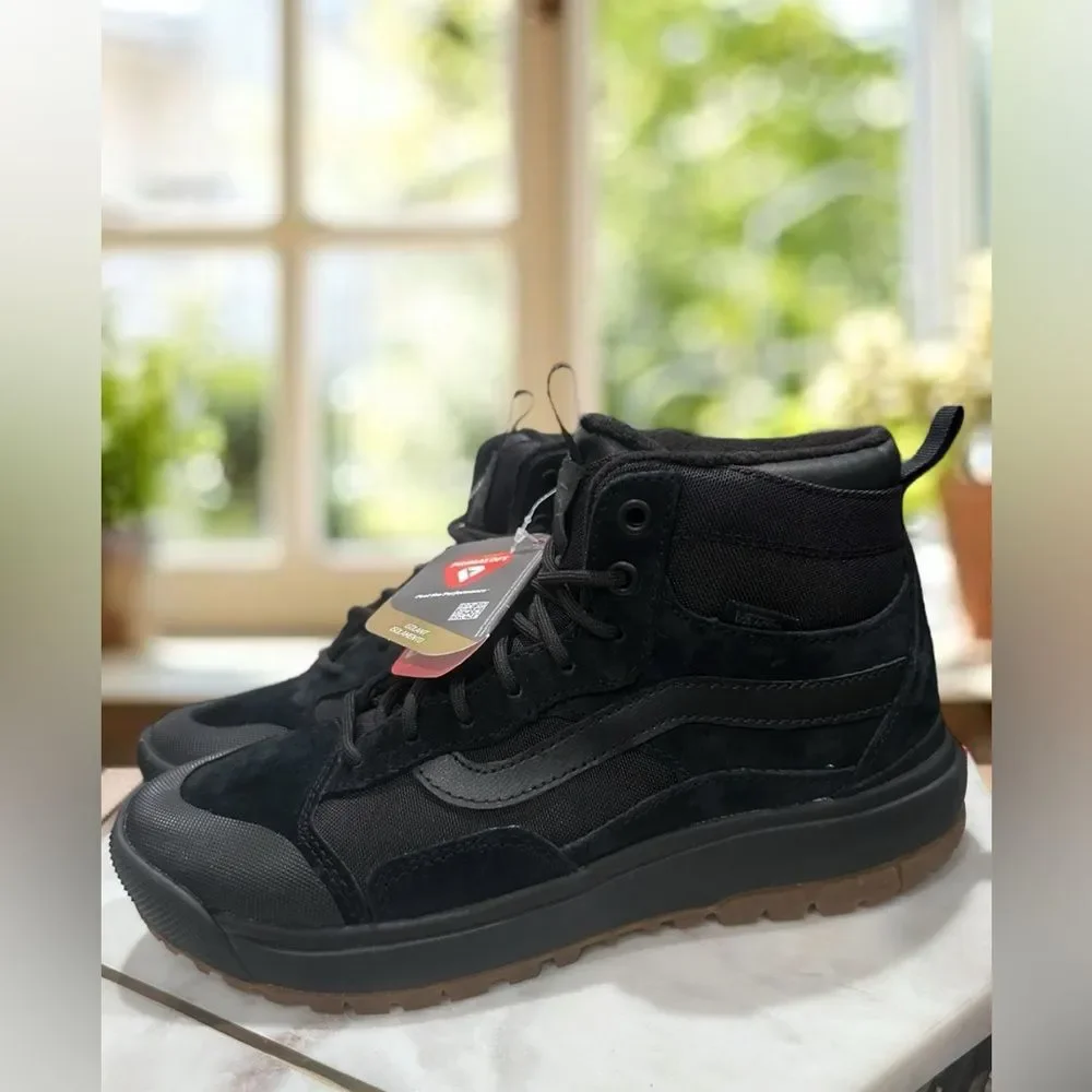Vans MTE Black High-Top Athletic Shoes with Gum Outsole